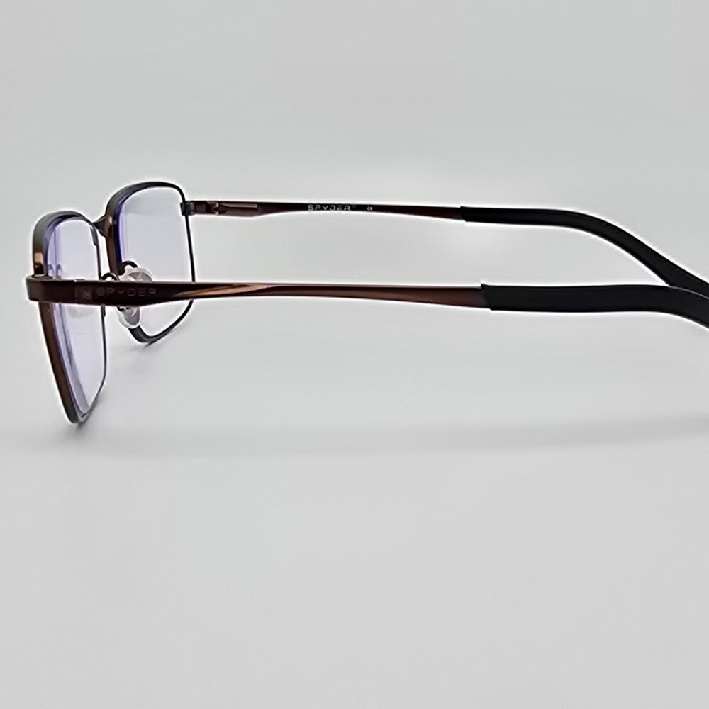 Spyder Sp4000 200 Brown Rectangular Eyeglasses Fr… - image 3